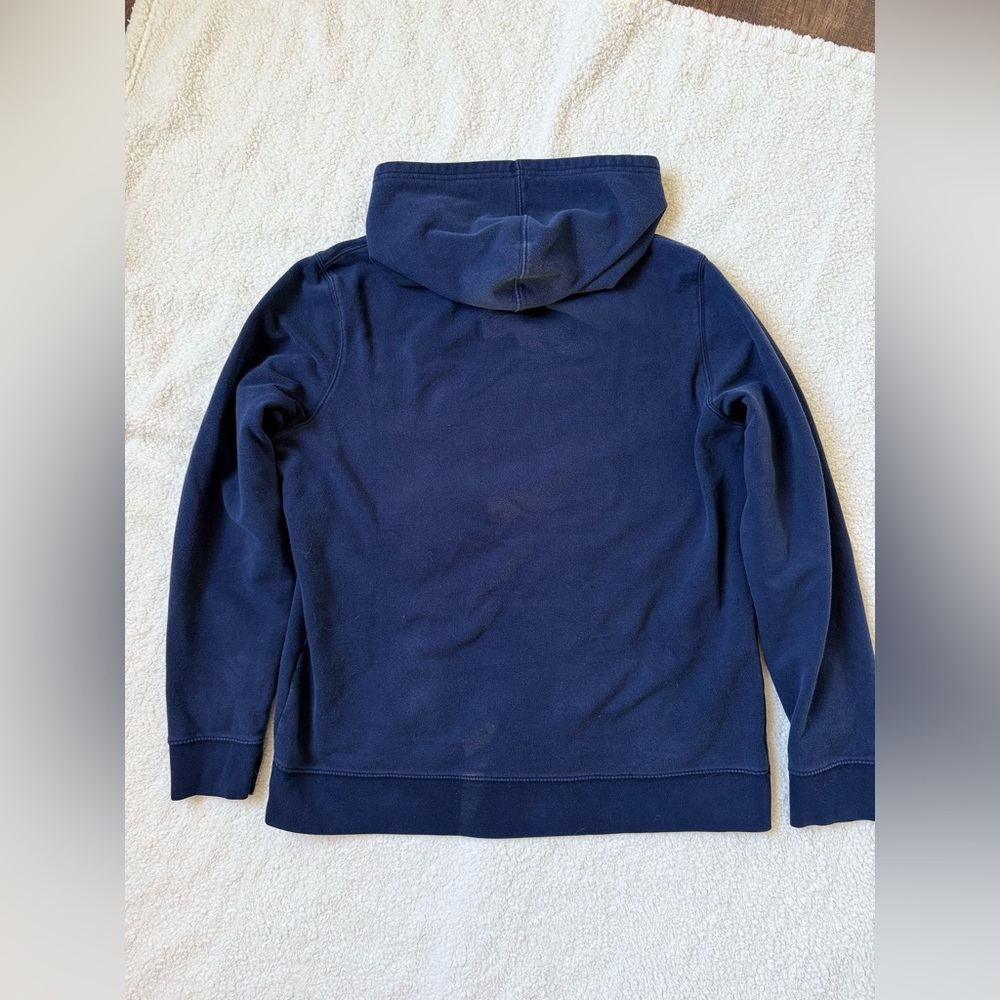Vintage GAP Navy Sweatshirt Hoodie with Lime Green Logo Size L - Picture 5 of 5